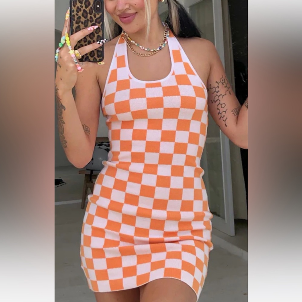 Princess Polly Halterneck Mini Dress - Size S/M